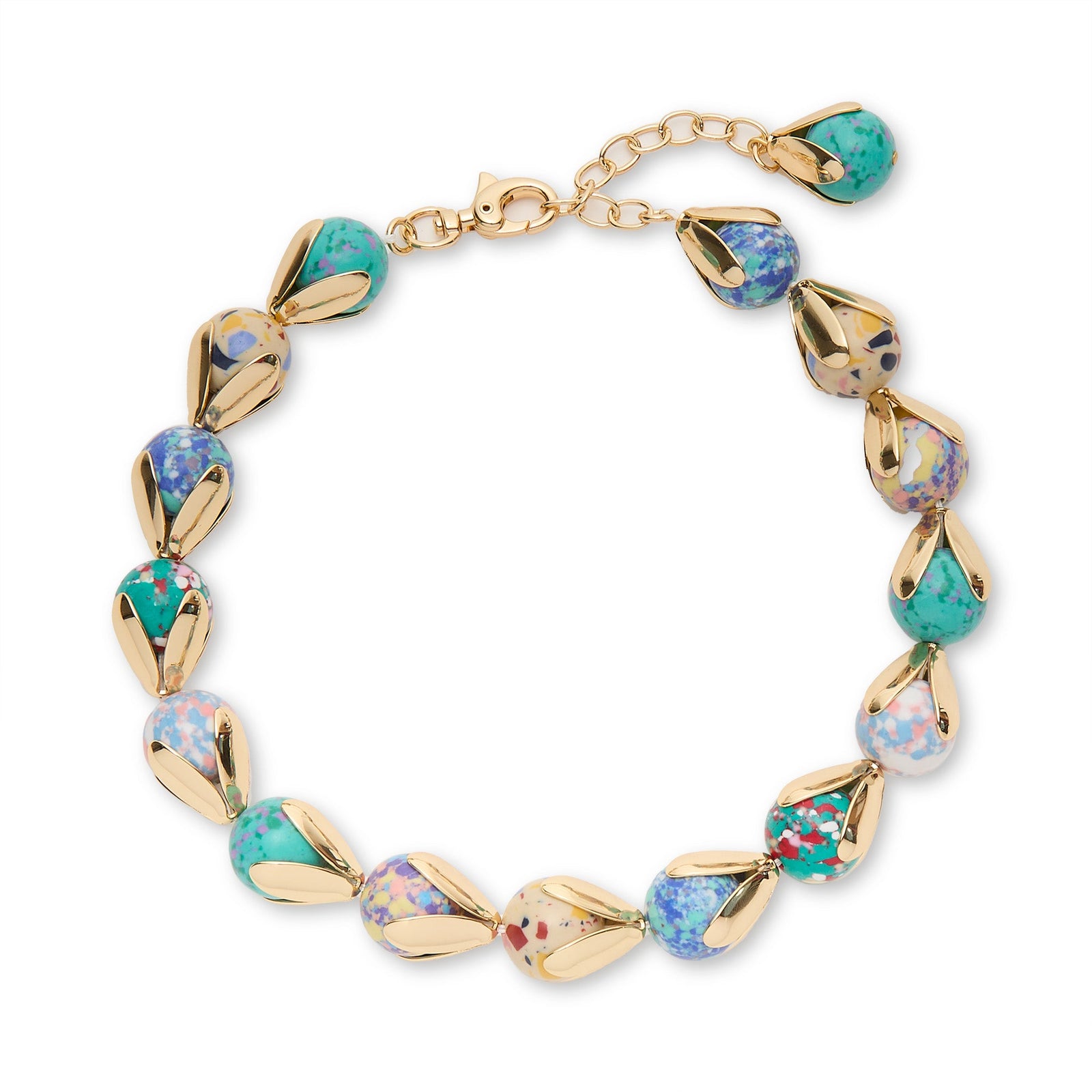 Lele Sadoughi NECKLACES TERRAZZO MULTI PALM NECKLACE