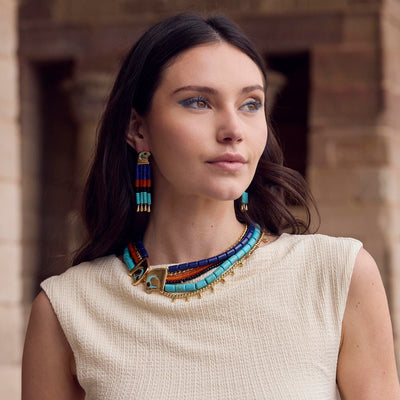 Lele Sadoughi NECKLACES THE MET X LELE SENEBTISI COLLAR NECKLACE