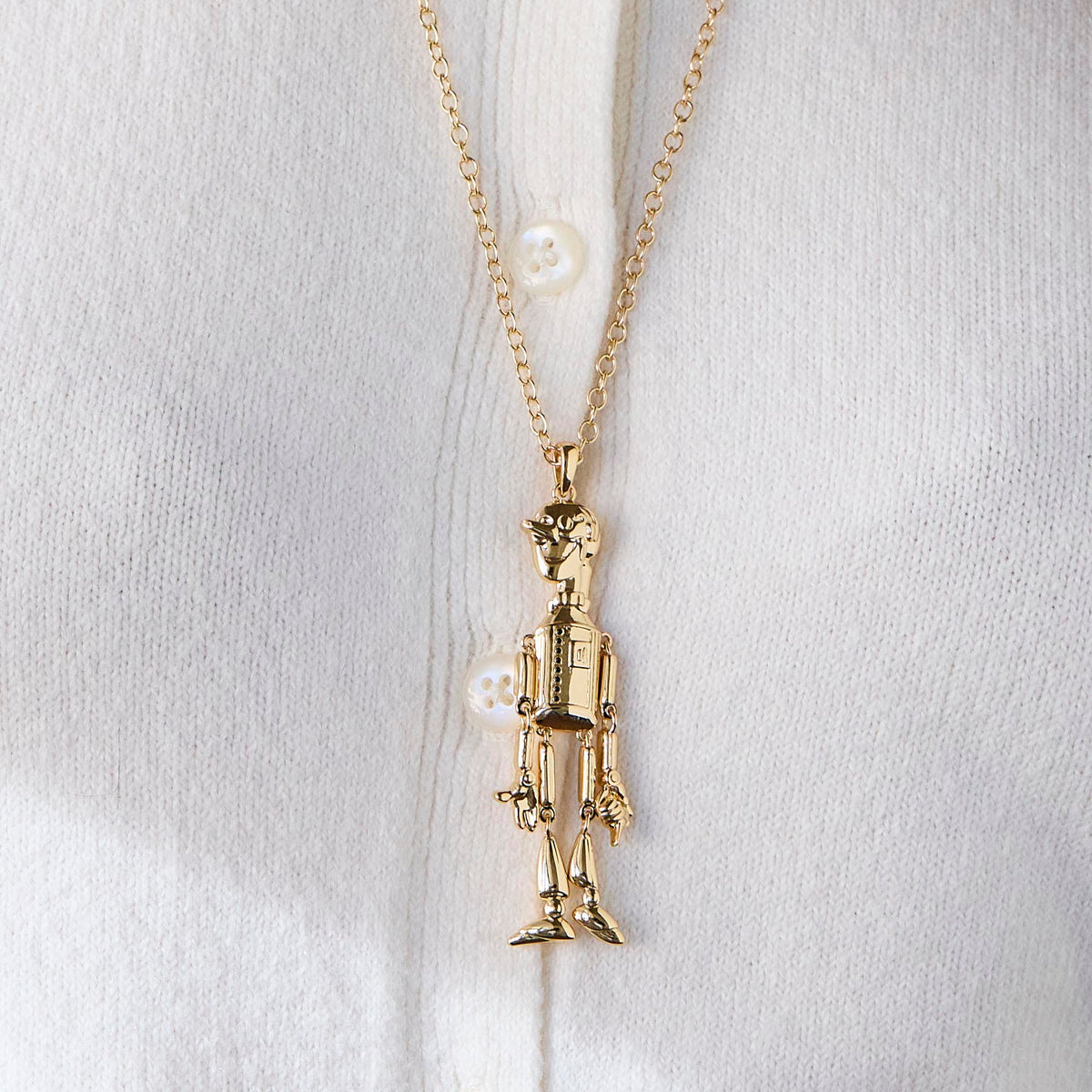 Lele Sadoughi NECKLACES THE NEW WIZARD OF OZ TIN MAN PENDANT NECKLACE