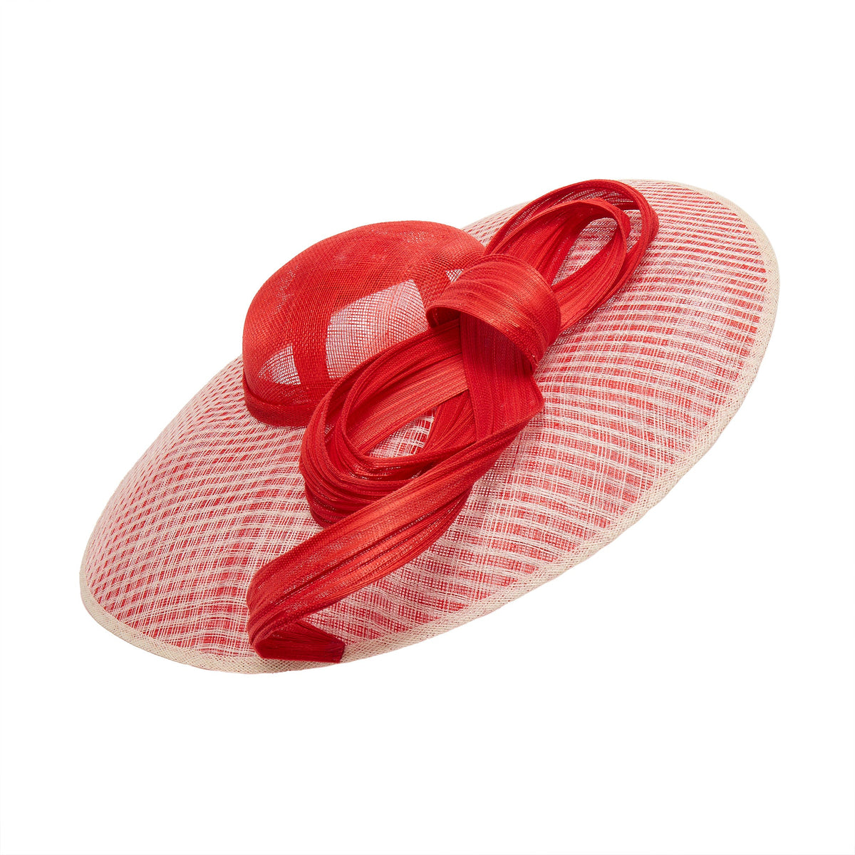 LELE SADOUGHI RED SUZANNAH FASCINATOR