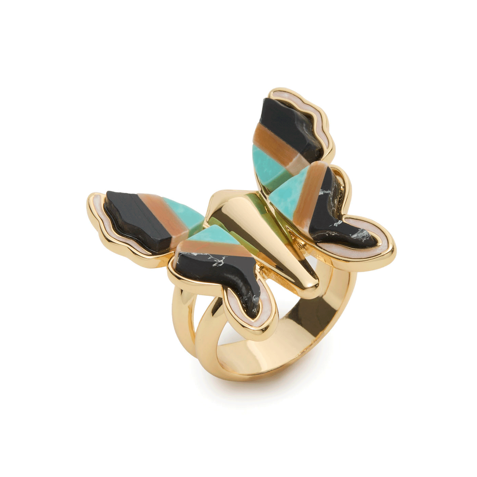 Lele Sadoughi RINGS PAINTED MESA WILD BUTTERFLY RING