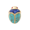 Lele Sadoughi RINGS TURQUOISE LAPIS STONE SCARAB COCKTAIL RING