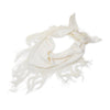 Lele Sadoughi SCARF IVORY AUDREY FRINGE SCARF