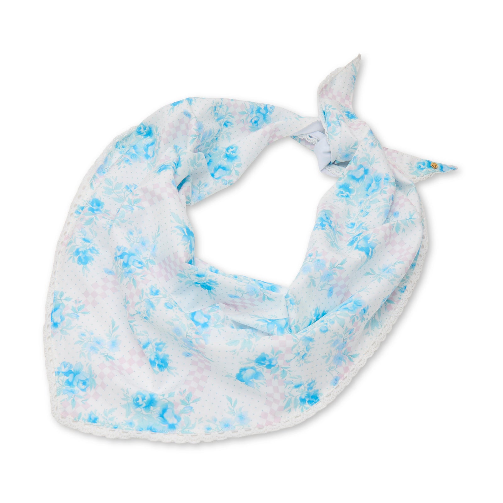 Lele Sadoughi SCARF LITTLE HOUSE ON THE PRAIRIE AUDREY EYELET TRIM SCARF