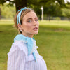 Lele Sadoughi SCARF LITTLE HOUSE ON THE PRAIRIE COUNTRY GIRLS AUDREY EYELET TRIM SCARF