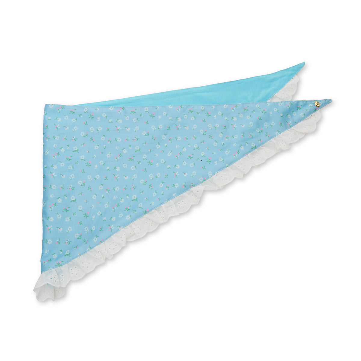 Lele Sadoughi SCARF LITTLE HOUSE ON THE PRAIRIE COUNTRY GIRLS AUDREY EYELET TRIM SCARF