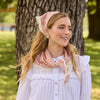 Lele Sadoughi SCARF LITTLE HOUSE ON THE PRAIRIE LAURA AUDREY EYELET TRIM SCARF