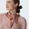 Lele Sadoughi SCARVES BLUSH PAISLEY SQUARE SATIN SCARF