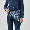 Lele Sadoughi SCARVES CORNFLOWER AUDREY FLANNEL SCARF