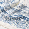 Lele Sadoughi SCARVES IVORY NAVY PAISLEY SQUARE SATIN SCARF