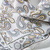 Lele Sadoughi SCARVES IVORY PAISLEY SQUARE SCARF