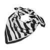 Lele Sadoughi SCARVES JET OVERSIZED ZEBRA SQUARE SATIN SCARF