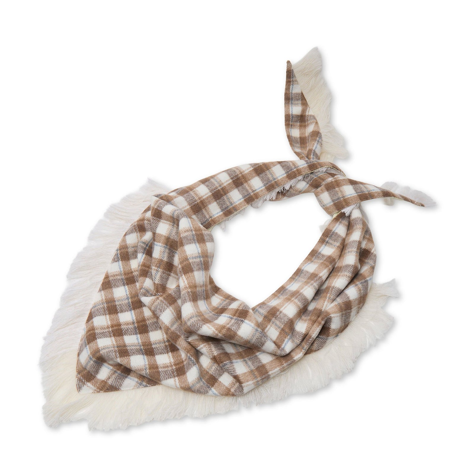 Lele Sadoughi SCARVES WALNUT AUDREY FLANNEL SCARF