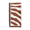Lele Sadoughi SCARVES WALNUT OVERSIZED ZEBRA SQUARE SATIN SCARF