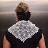 Lele Sadoughi SCARVES WHITE FLORAL AUDREY LACE SCARF
