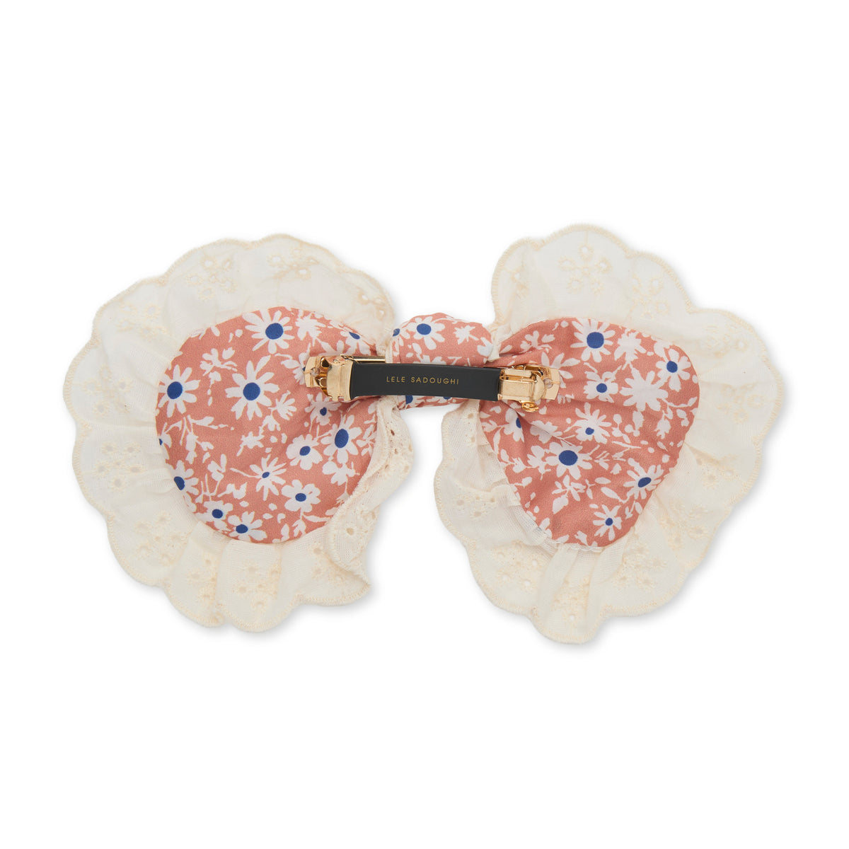 Lele Sadoughi SCRUNCHIE LITTLE HOUSE ON THE PRAIRIE PALOMA LACE TRIM BARRETTE