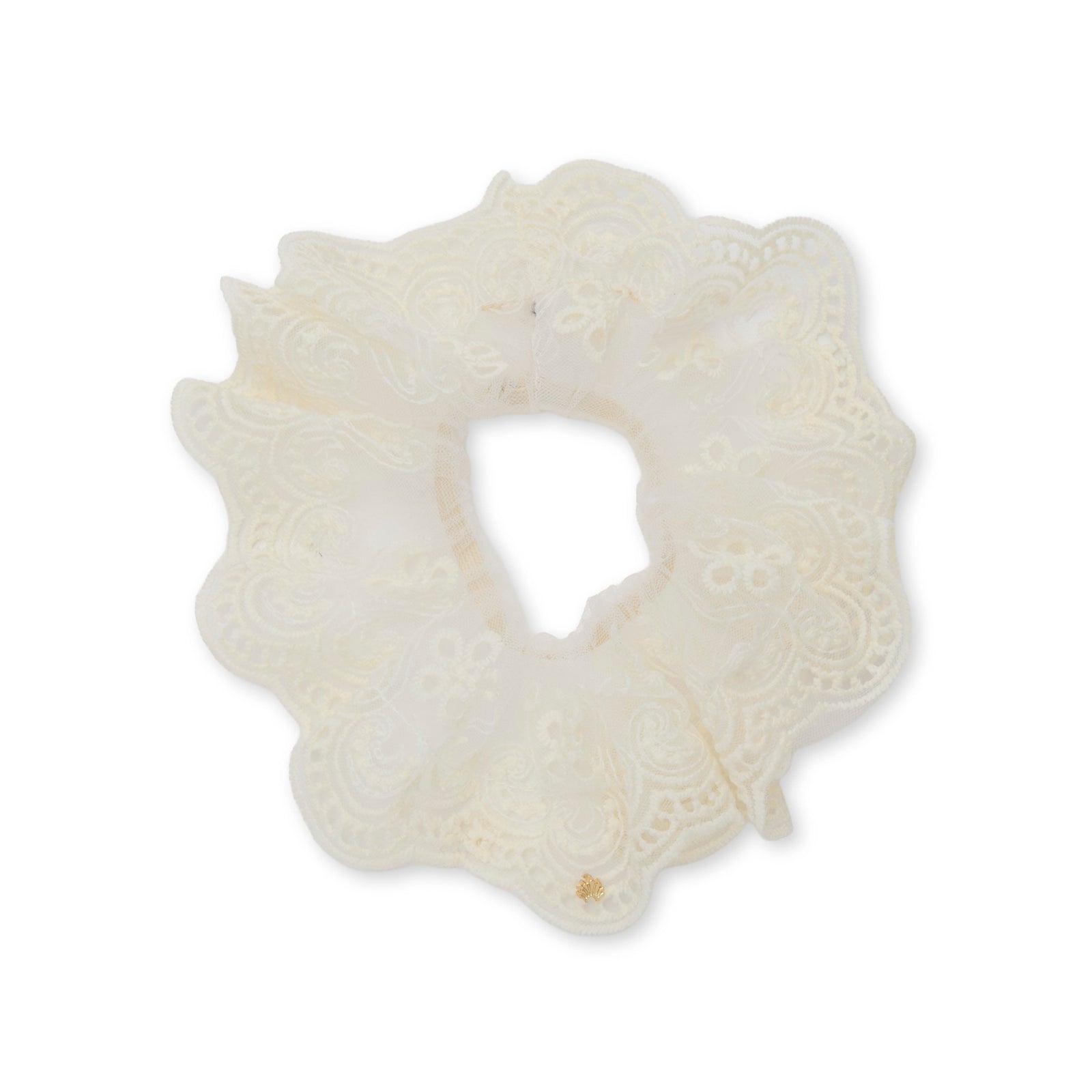 Lele Sadoughi SCRUNCHIE ULTA STYLES FOR LELE IVORY LACE SCRUNCHIE