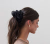 Lele Sadoughi SCRUNCHIES JET CINDY OVERSIZED SCRUNCHIE