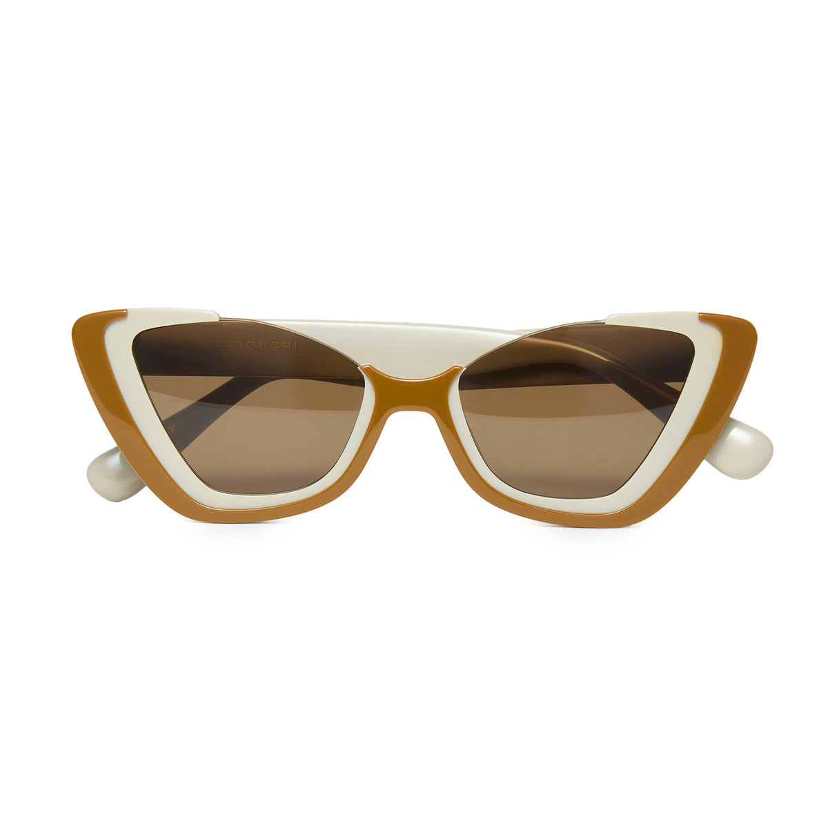 Lele Sadoughi SUNGLASSES CARAMEL ALMOND BRICKELL CAT EYE SUNGLASSES