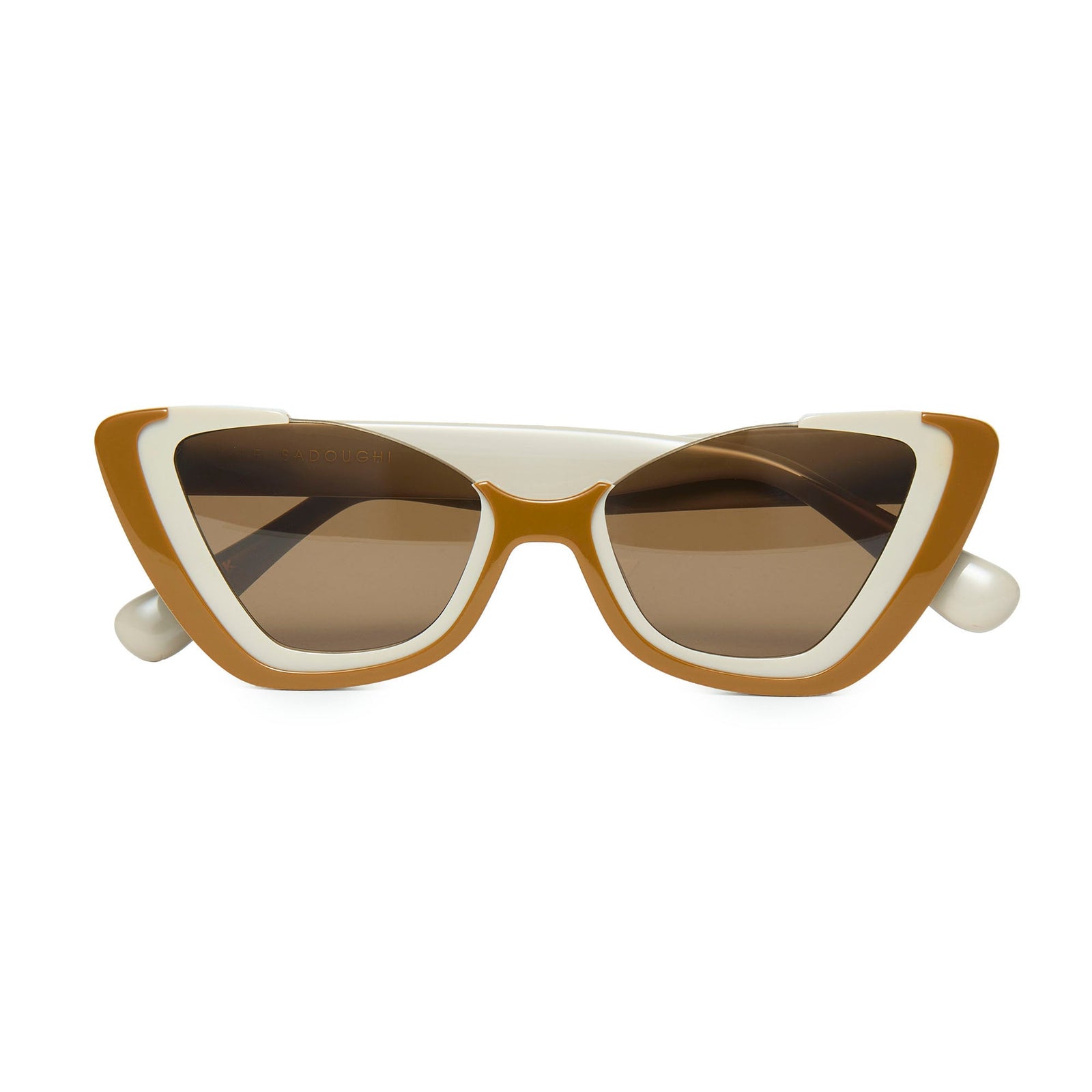 Lele Sadoughi SUNGLASSES CARAMEL ALMOND BRICKELL CAT EYE SUNGLASSES