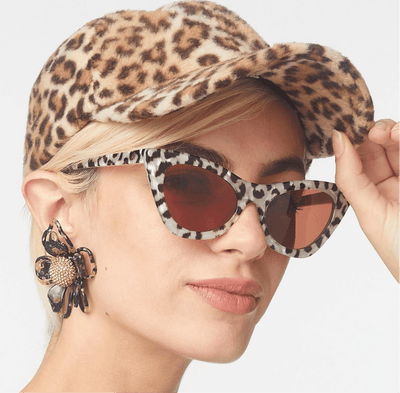Lele Sadoughi SUNGLASSES ONE SIZE / LEOPARD LEOPARD DOWNTOWN CAT-EYE SUNGLASSES