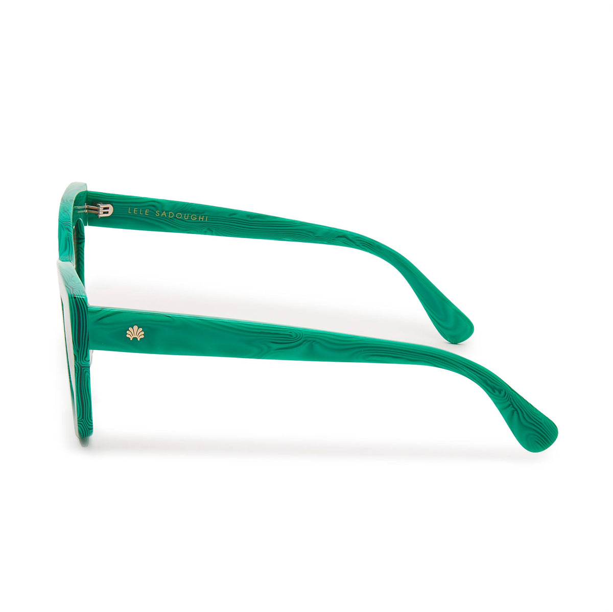 Lele Sadoughi SUNGLASSES MALACHITE LIDO SUNGLASSES