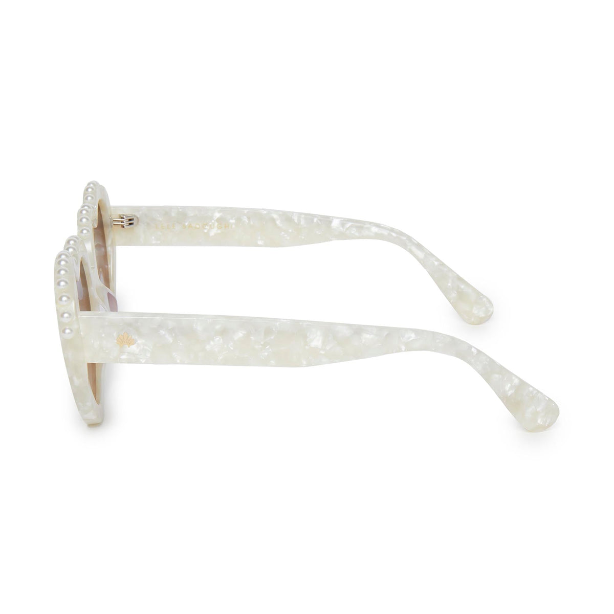 Lele Sadoughi SUNGLASSES MOTHER OF PEARL SWEETHEART SUNGLASSES
