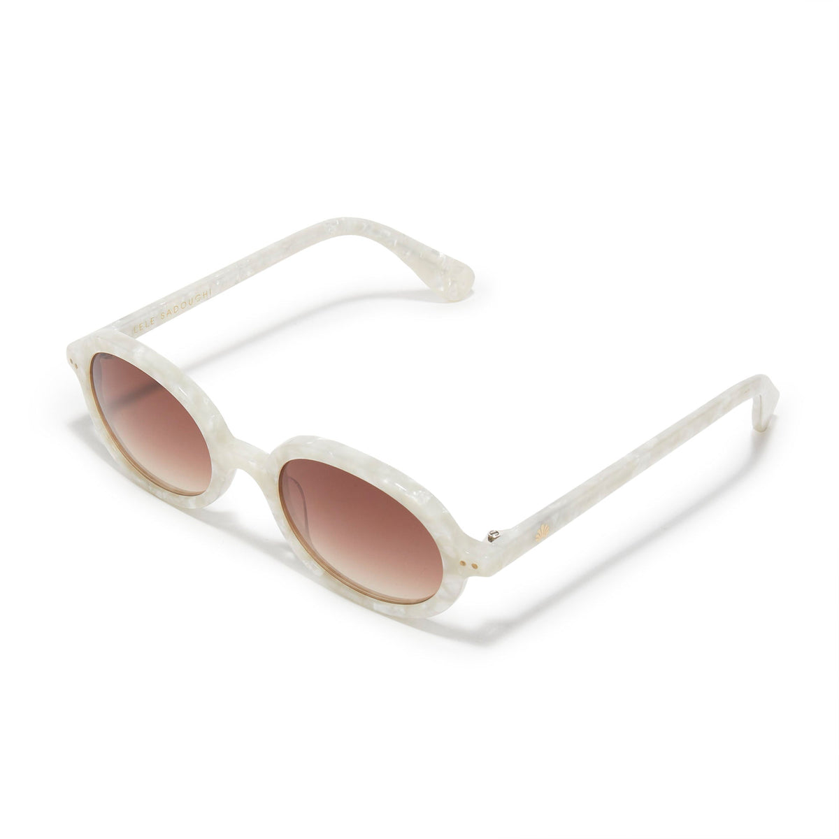 Lele Sadoughi SUNGLASSES ONE SIZE MOTHER OF PEARL AUSTIN SUNGLASSES