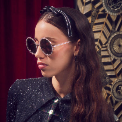 Lele Sadoughi SUNGLASSES SILVER JUDY SUNGLASSES