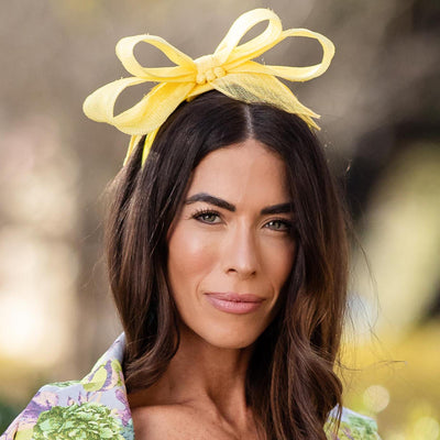 LELE SADOUGHI SUNSHINE HOLLY SINAMAY HEADBAND