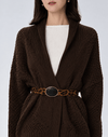 Lele Sadoughi WRAP LEOPARD HORIZON OASIS STATION BELT
