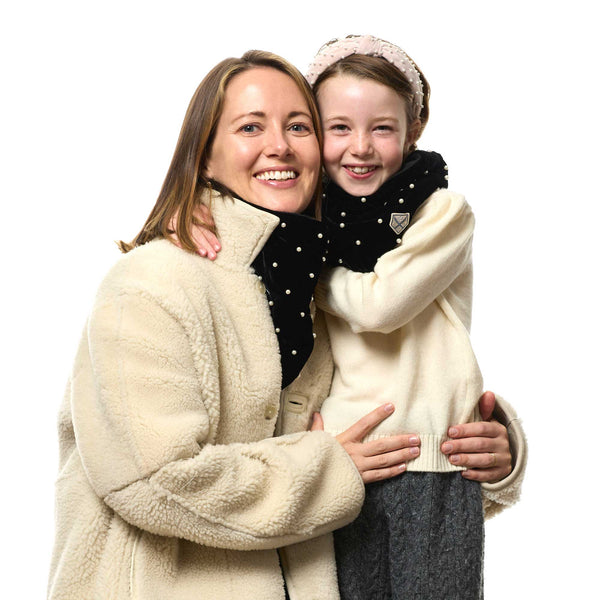 RED LELE X POWDER PUFF KIDS NECKWARMER - Lele Sadoughi