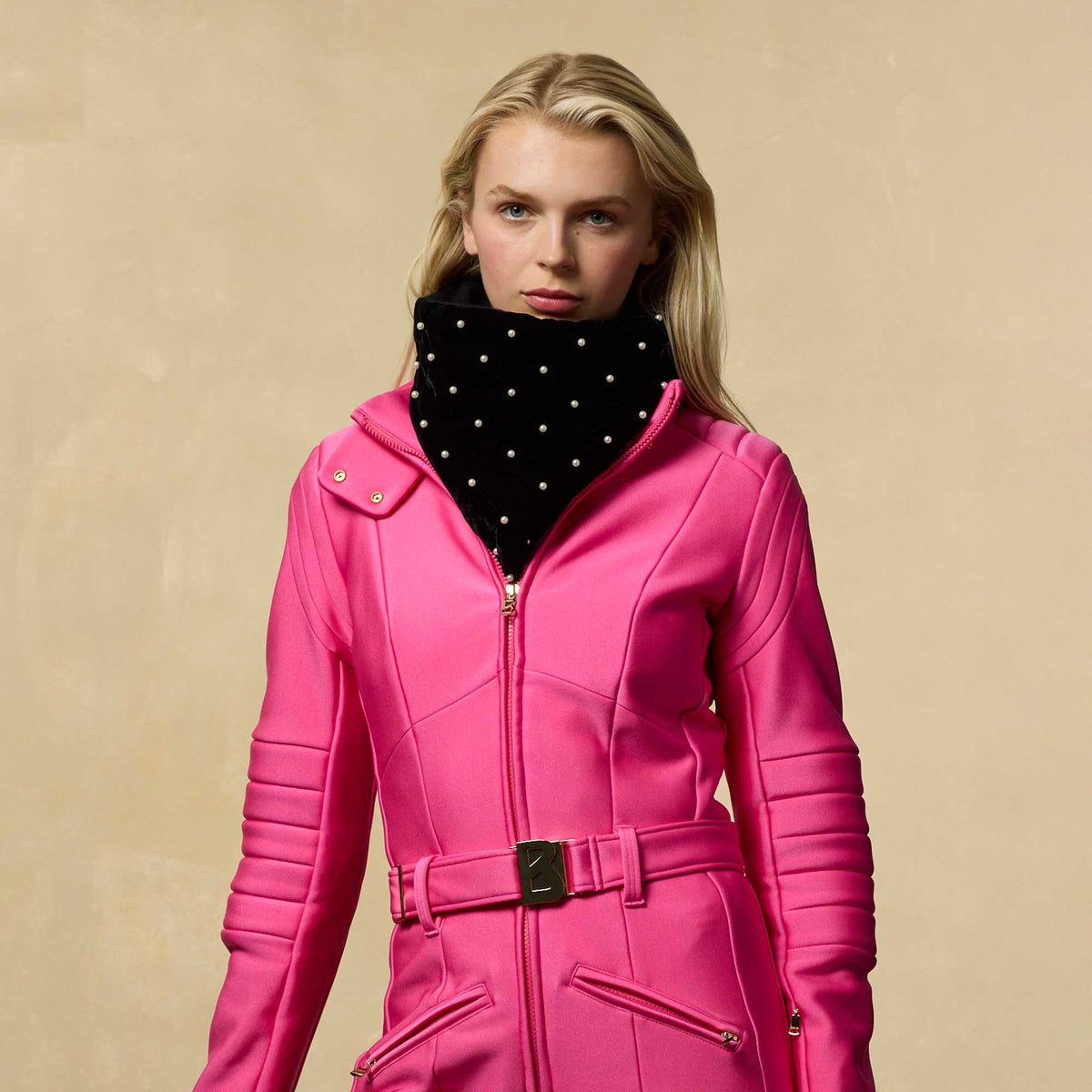 Lele Sadoughi Wraps JET LELE X POWDER PUFF PULLOVER SCARF