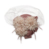 DUSTY PINK FLORAL BOUQUET FASCINATOR