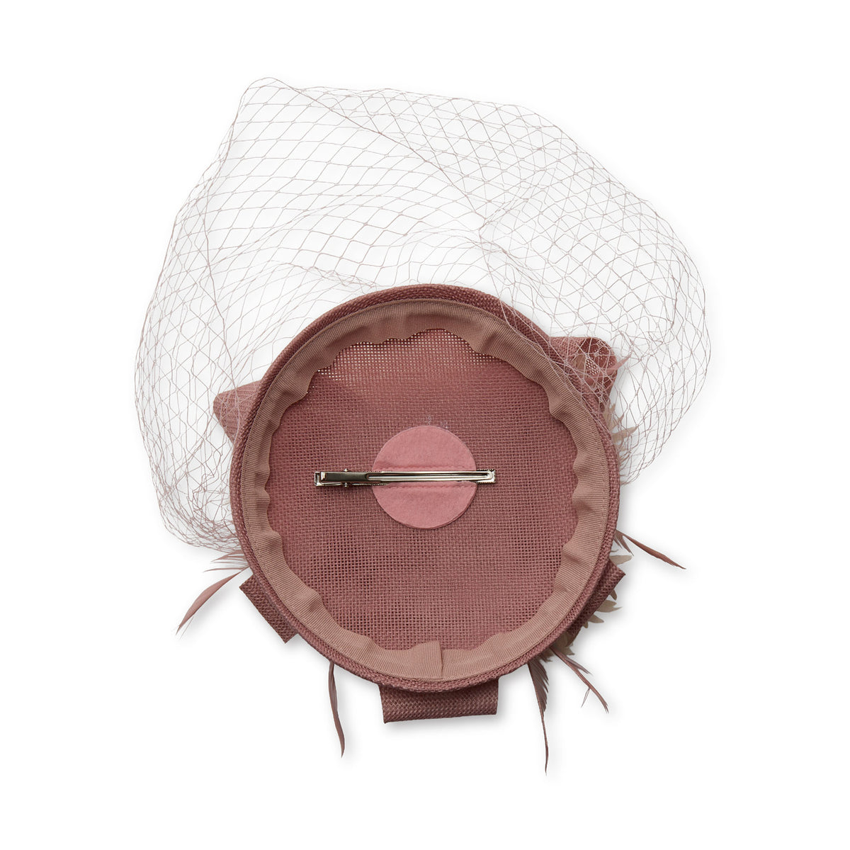 DUSTY PINK FLORAL BOUQUET FASCINATOR