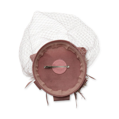 DUSTY PINK FLORAL BOUQUET FASCINATOR