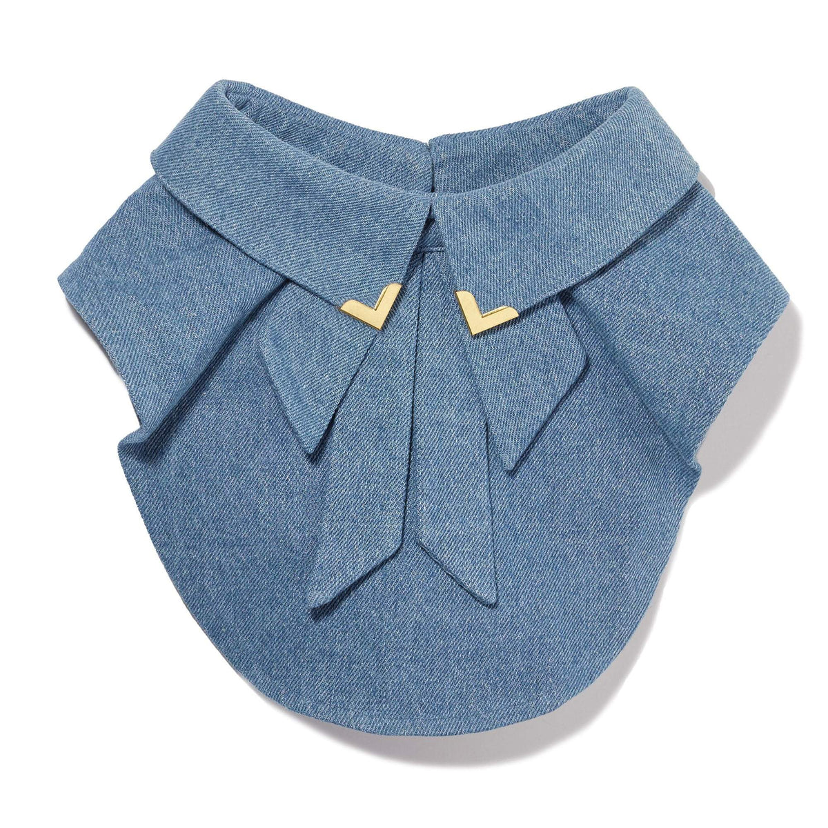 Lele Sadoughi COLLARS ONE SIZE / GOLDEN DENIM GOLDEN DENIM VICTORIA BOWTIE COLLAR