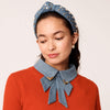 Lele Sadoughi COLLARS ONE SIZE / GOLDEN DENIM GOLDEN DENIM VICTORIA BOWTIE COLLAR