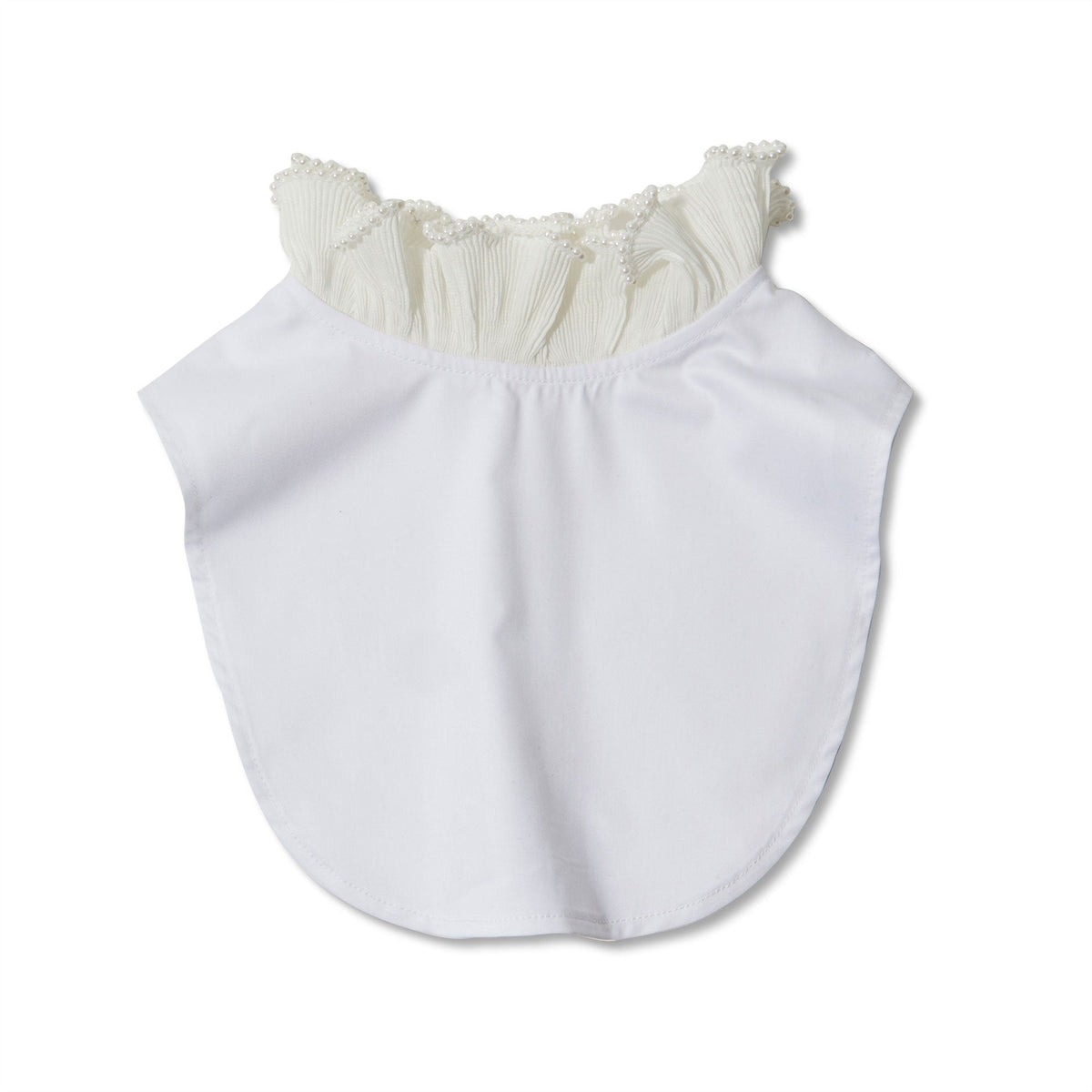 Lele Sadoughi COLLARS ONE SIZE / IVORY IVORY JULIANA PEARL FRAMED HIGH-NECK COLLAR