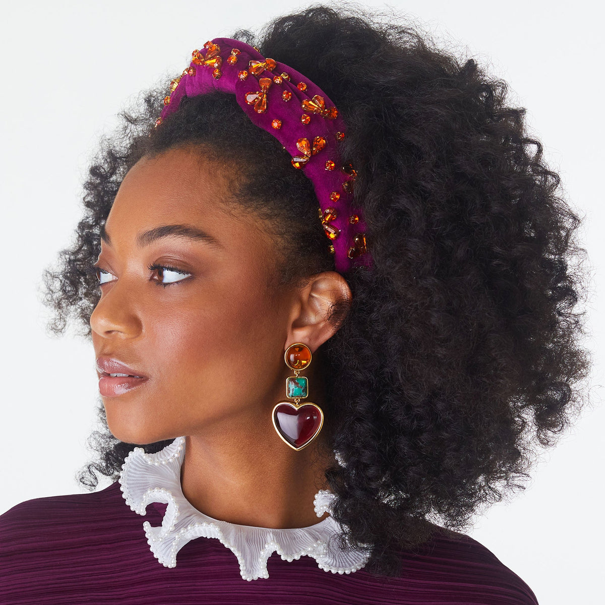 Lele Sadoughi COLLARS ONE SIZE / IVORY IVORY JULIANA PEARL FRAMED HIGH-NECK COLLAR