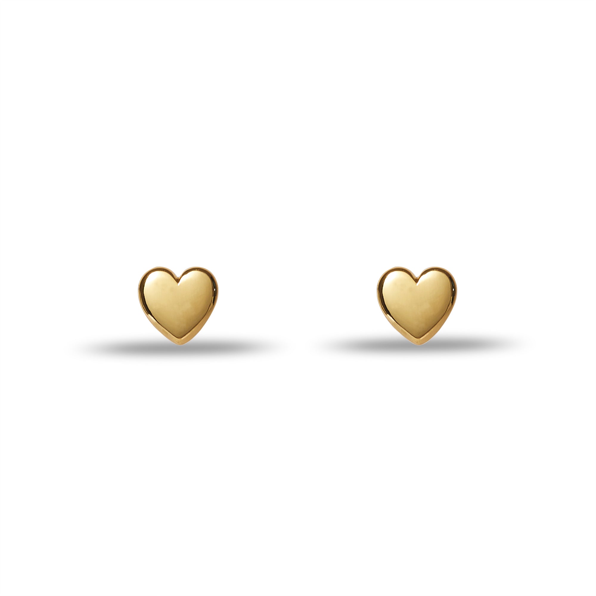 FOLLOW ME. Mini Heart Drop Earrings - Gold – REGALROSE