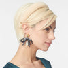 Lele Sadoughi EARRINGS ONE SIZE / JET JET BOW DROP EARRINGS