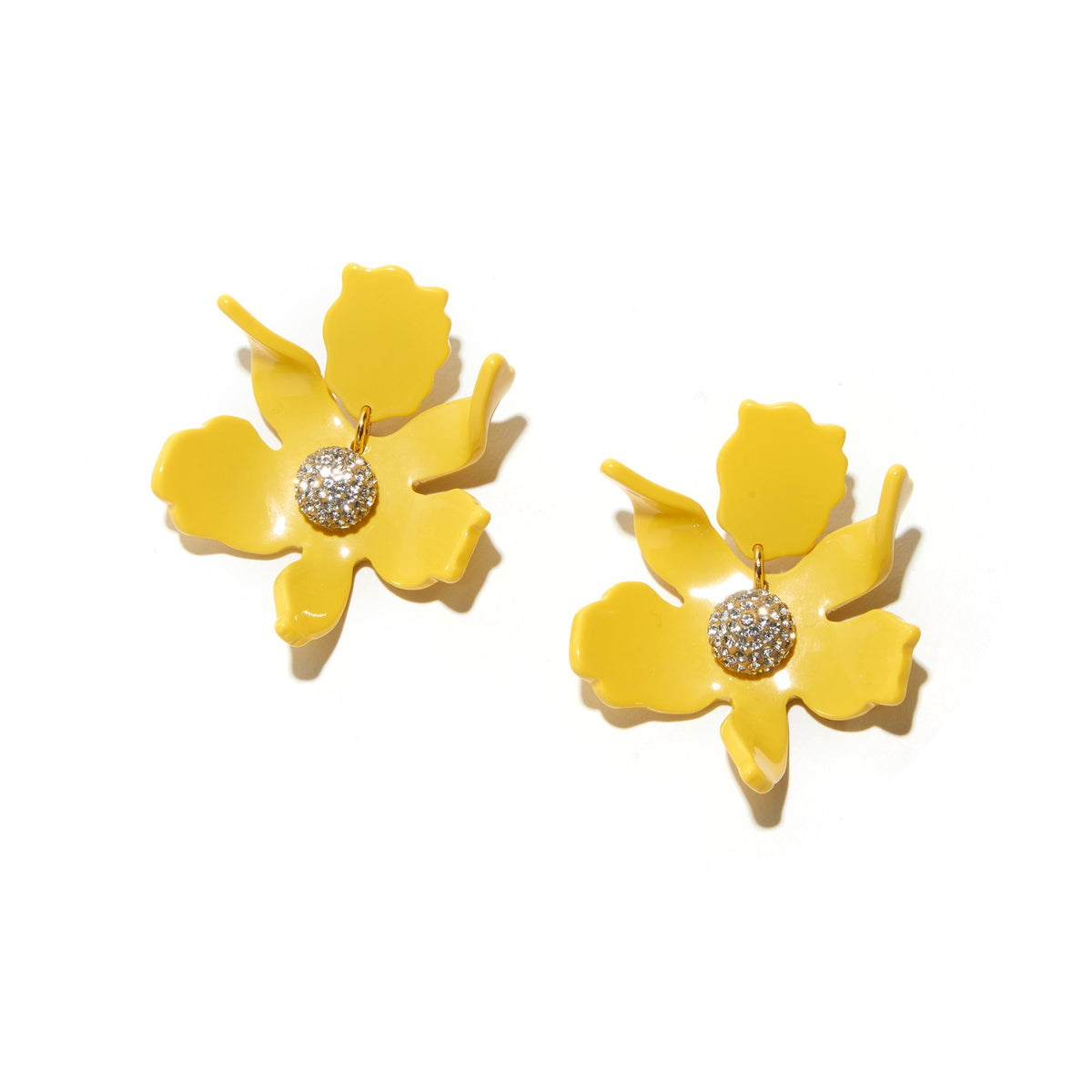 Lele Sadoughi EARRINGS ONE SIZE / SUNFLOWER SMALL CRYSTAL LILY EARRING
