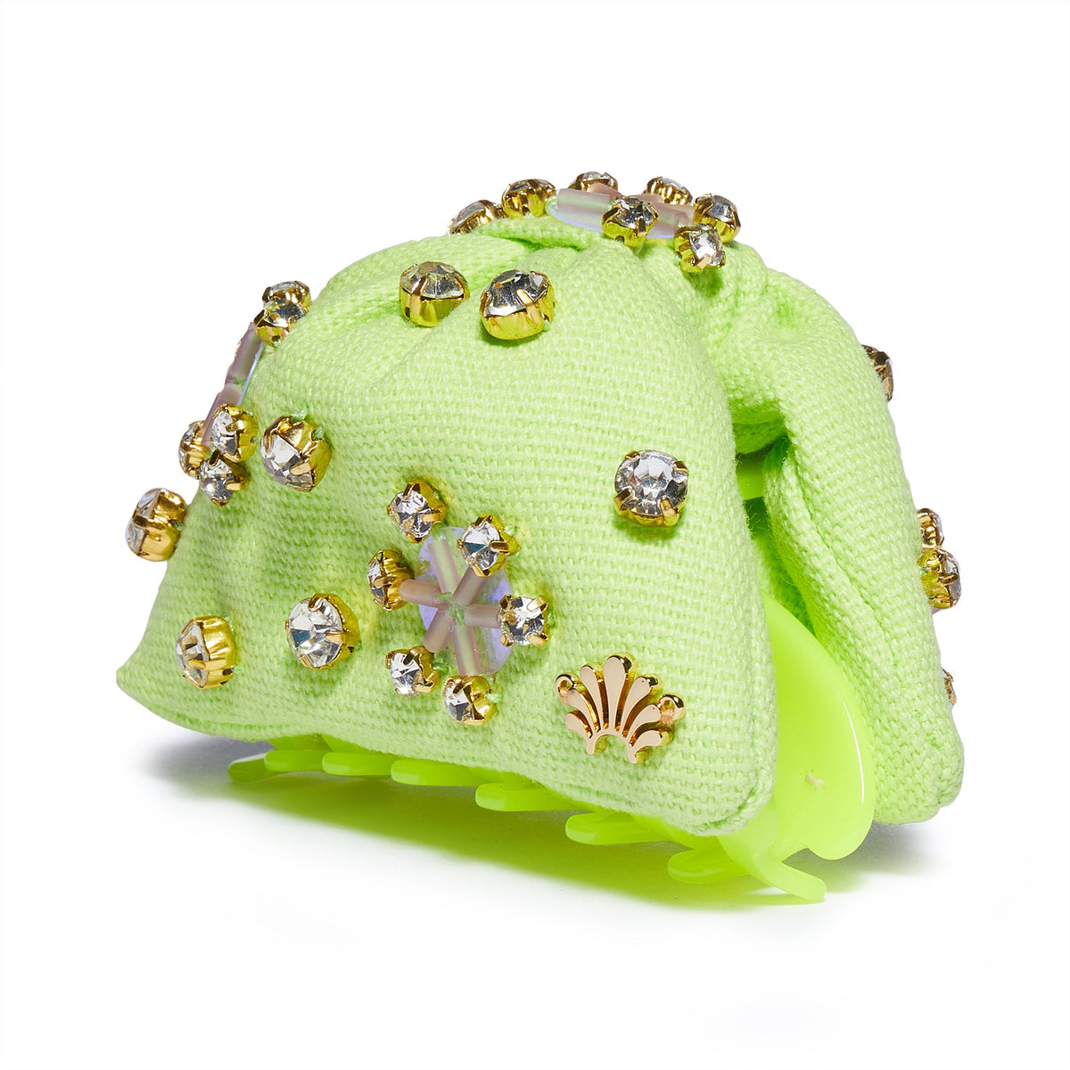 Lele Sadoughi HAIR ONE SIZE LIME ZEST FUSION CRYSTAL PAILLETTE SIMONE CLIP