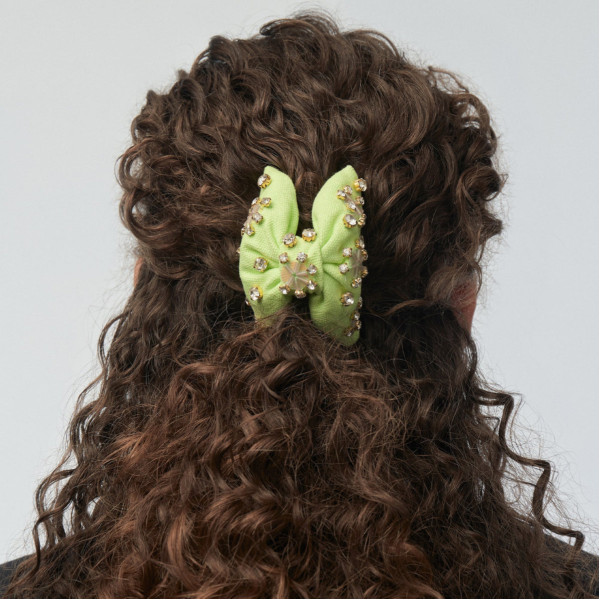 Lele Sadoughi HAIR ONE SIZE LIME ZEST FUSION CRYSTAL PAILLETTE SIMONE CLIP