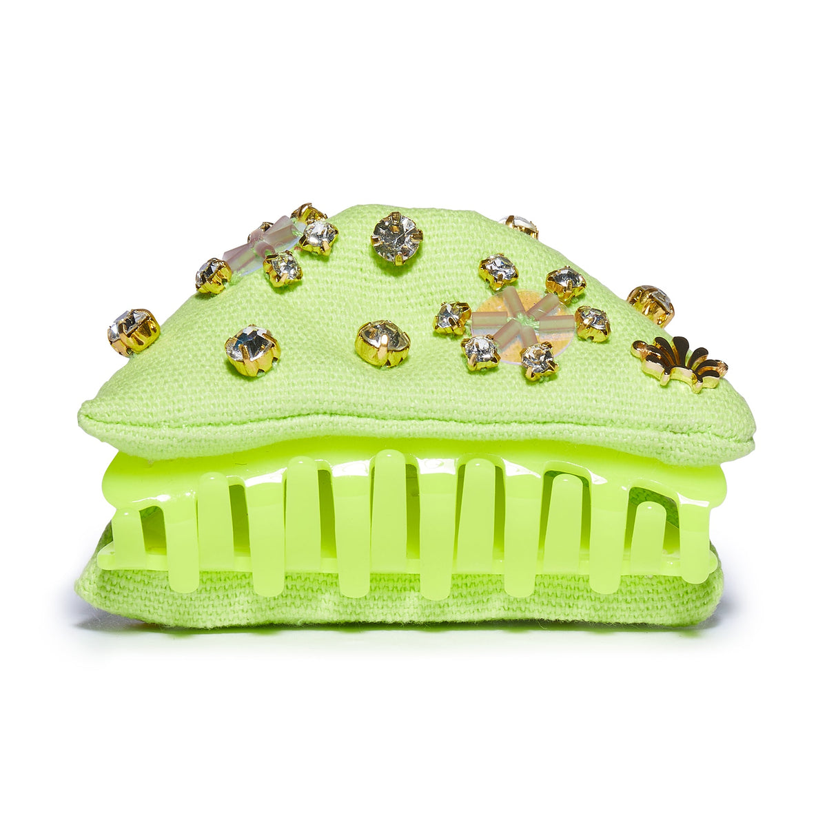 Lele Sadoughi HAIR ONE SIZE LIME ZEST FUSION CRYSTAL PAILLETTE SIMONE CLIP