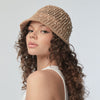 Lele Sadoughi HATS ONE SIZE NATURAL OPEN WEAVE PEARL BUCKET HAT