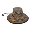 Lele Sadoughi HATS ONE SIZE NEUTRAL NIGHT BRIELLE CHECKERED STRAW HAT