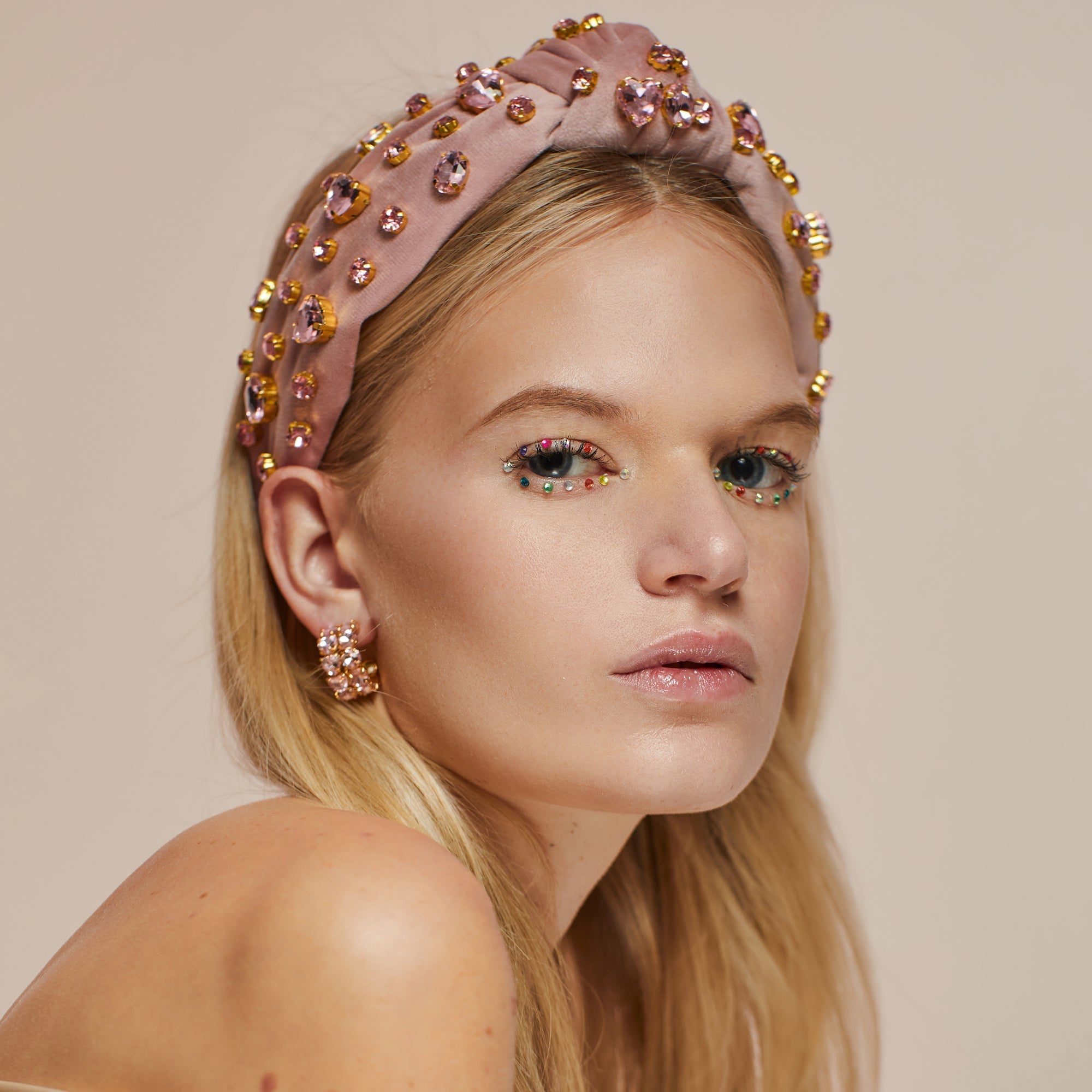 Candy Jeweled Knotted Headband Pastel Garden - Southern Avenue Company