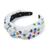 Lele Sadoughi HEADBANDS ONE SIZE / BIANCA MOSAIC BIANCA MOSAIC FIORE HEART VERONICA BOW HEADBAND